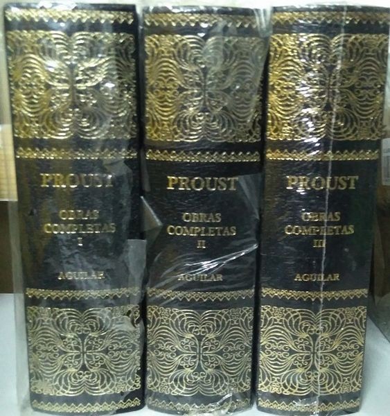 Proust - Obras Completas (ed. Aguilar, 3 tomos, nuevo y plastificado)