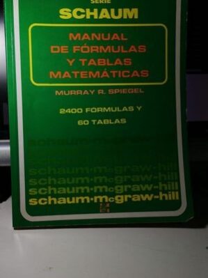 Manual De Formulas Y Tablas Matematicas