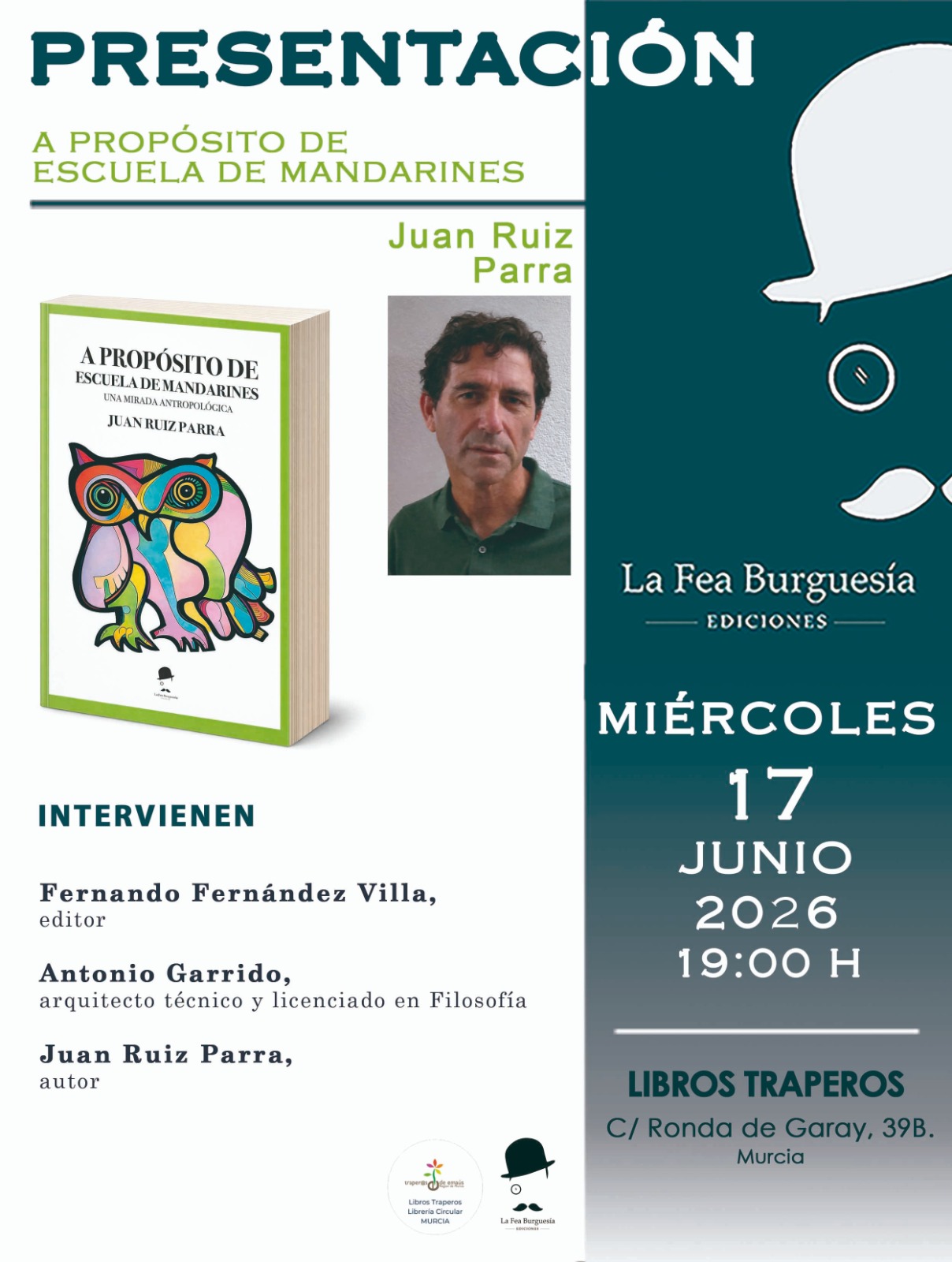 Cartel PRESENTACIÓN 17 JUNIO DE 2026