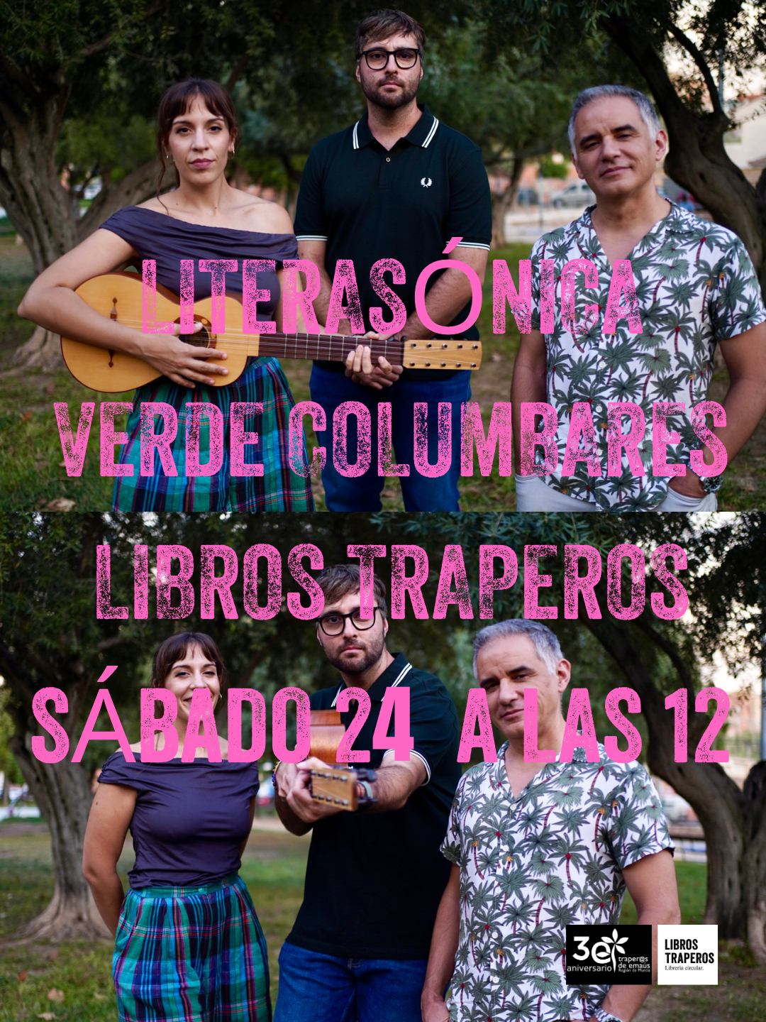 LITERASÓNICA VERDE COLUMBARES LIBROS TRAPEROS SÁBADO 24 A LAS 12 (1)